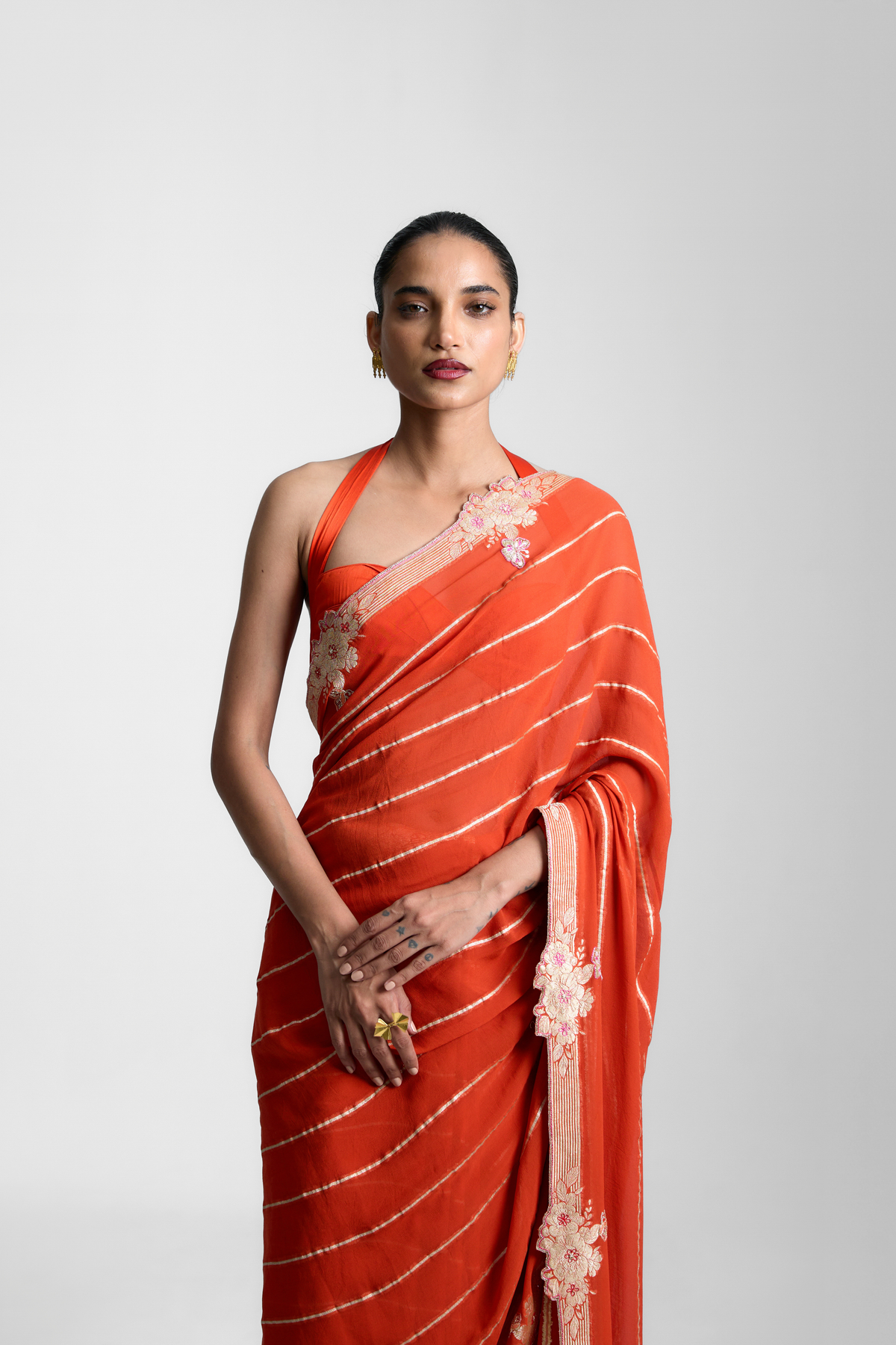The Tangerine Saree
