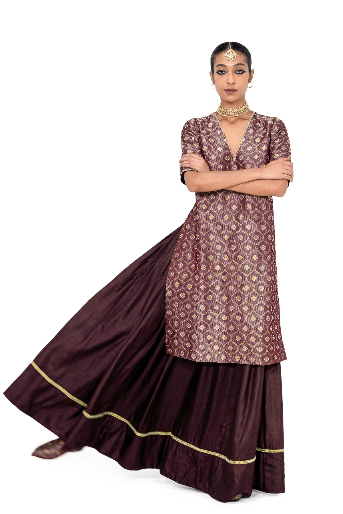 Ajnod Umari Kurta And Lehenga