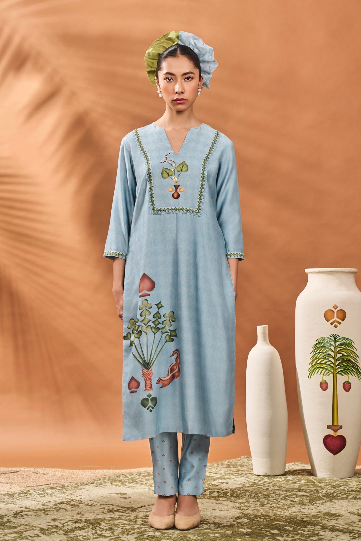 Powder Blue Spades Blossom Ckd