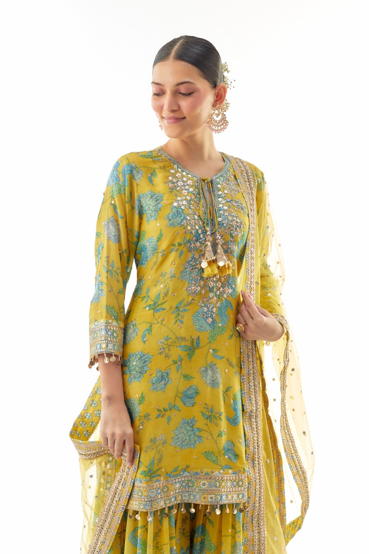 Yellow Niyati Sharara Set