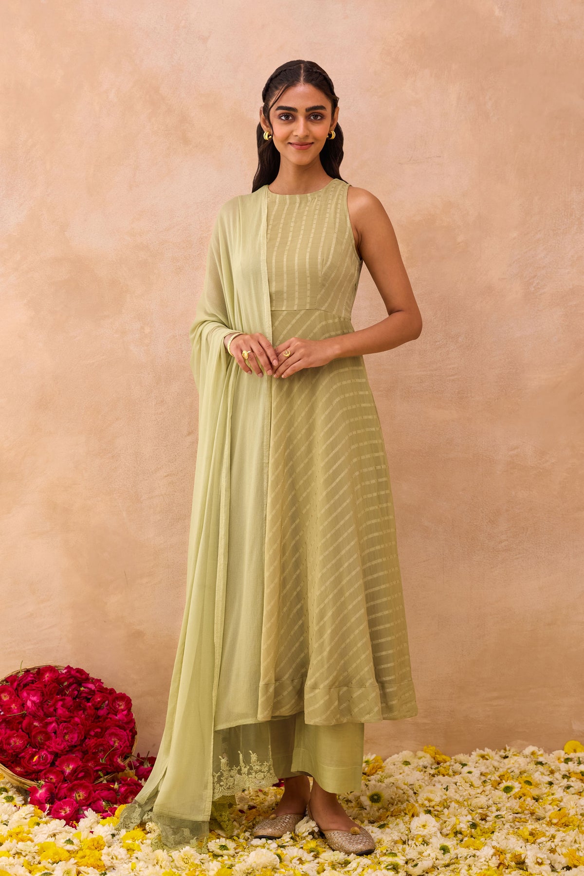 Olive Mist Kurta Set