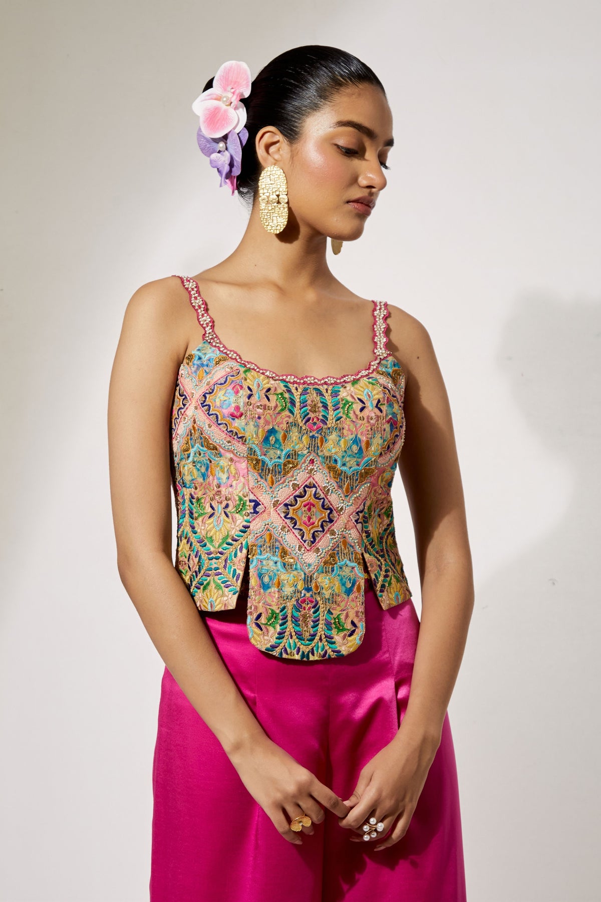 Fuchsia Sharara Set
