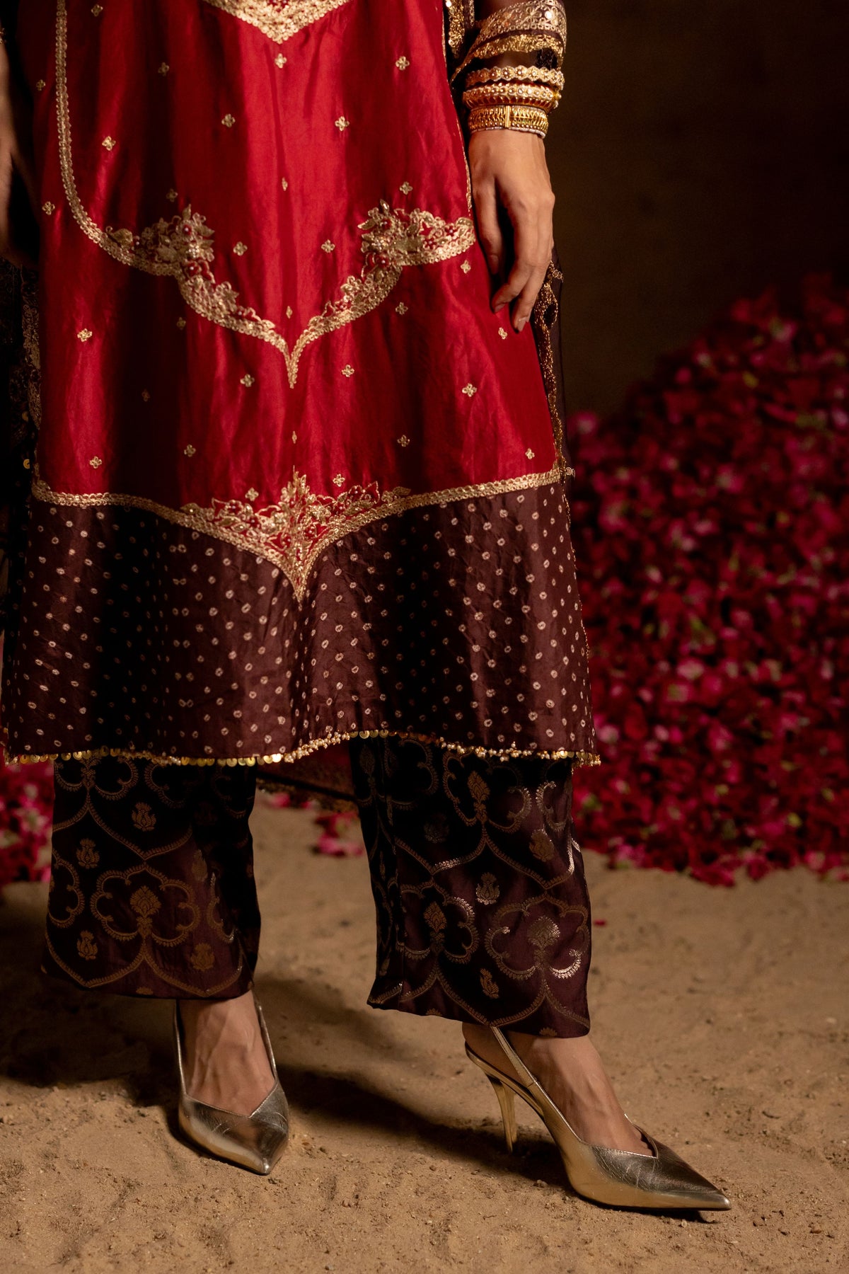 Mandakini Bandhani Brocade Set