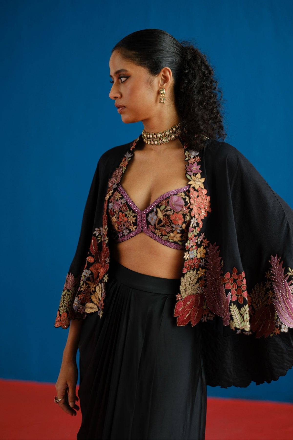 Black Marielle Skirt Set