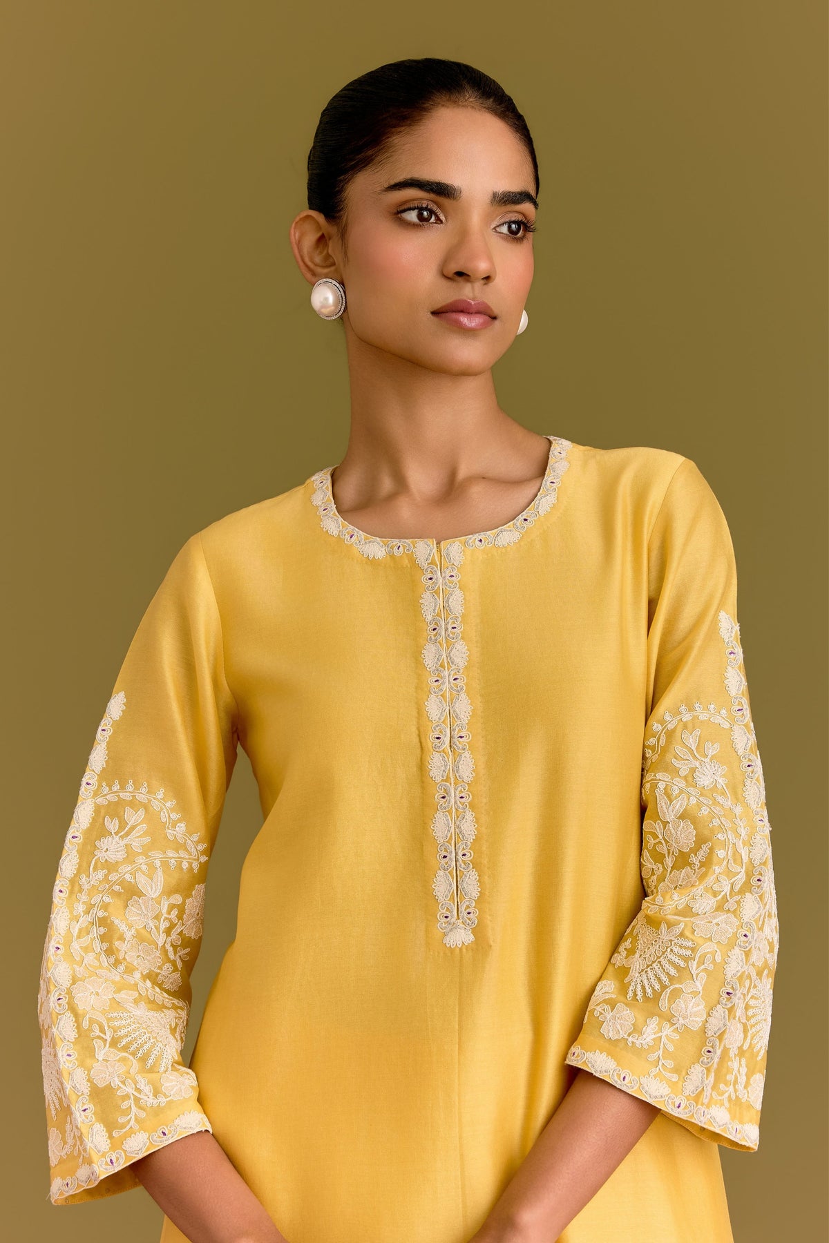 Yellow Dori Kurta Set