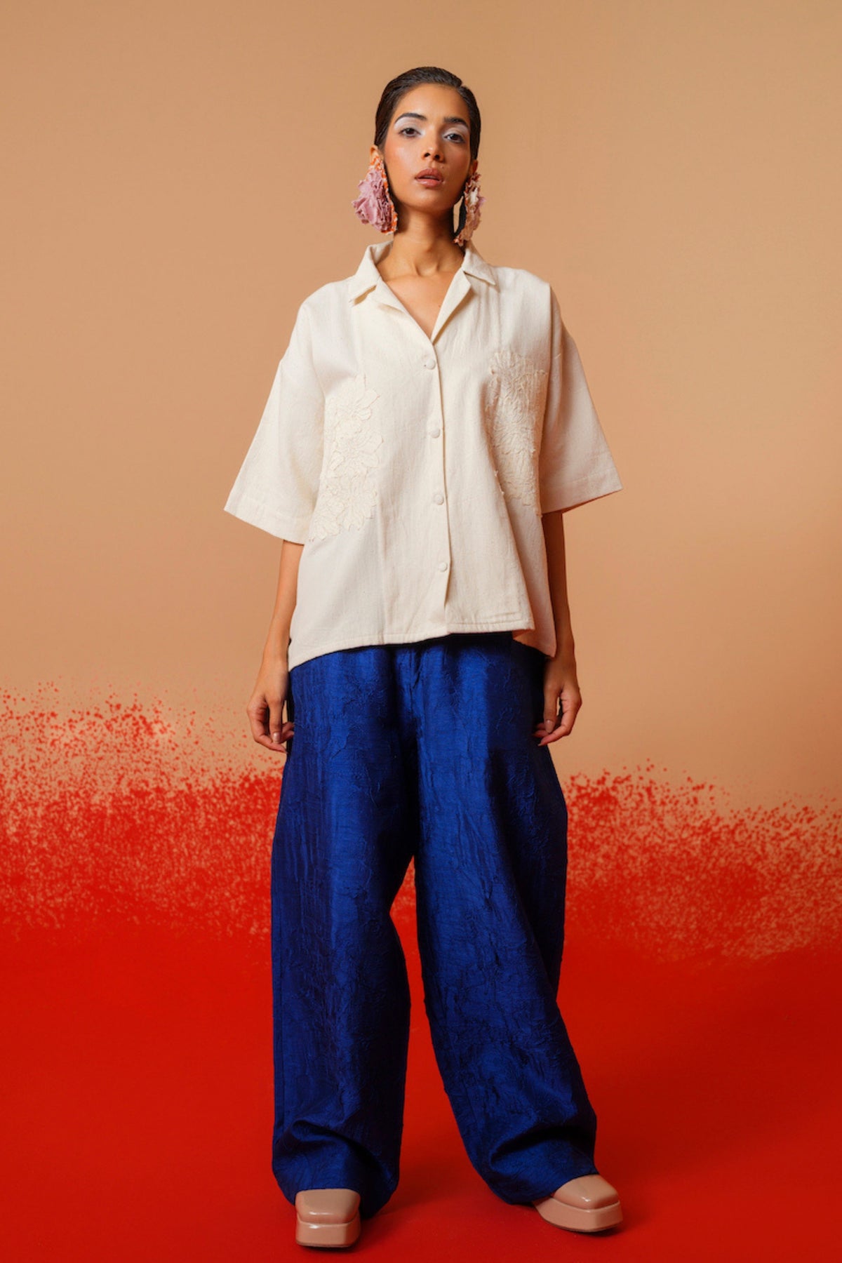 Blue Petal Pants
