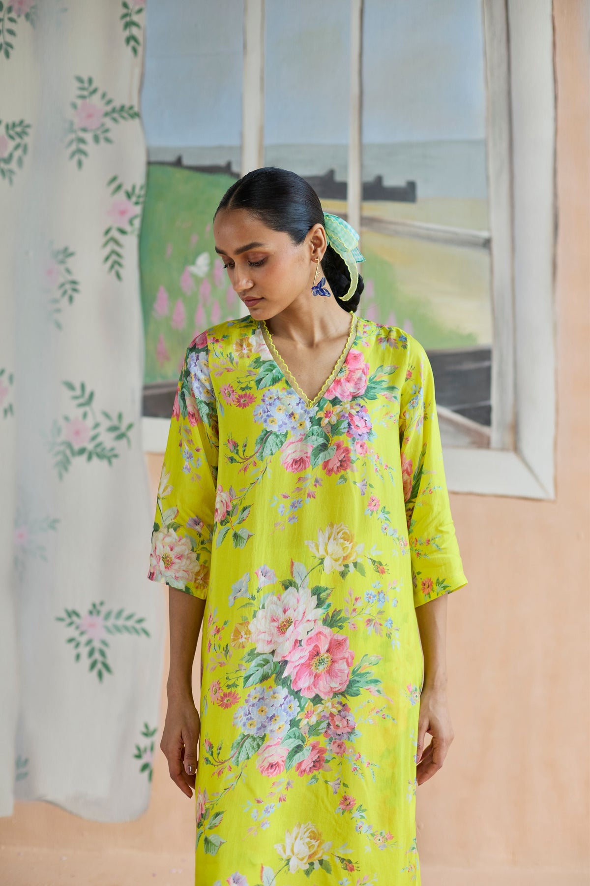 Citrus Long Kurta Set