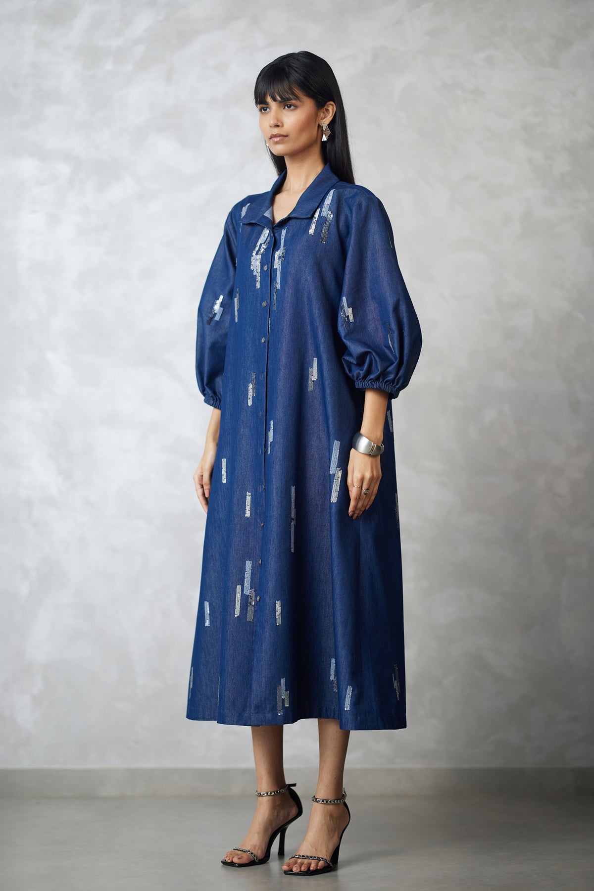 Denim Dark Blue Jacket Set