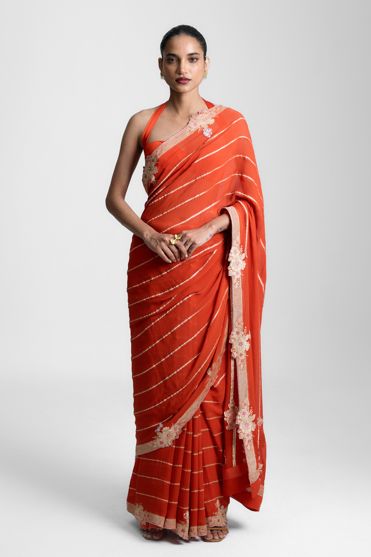 The Tangerine Saree