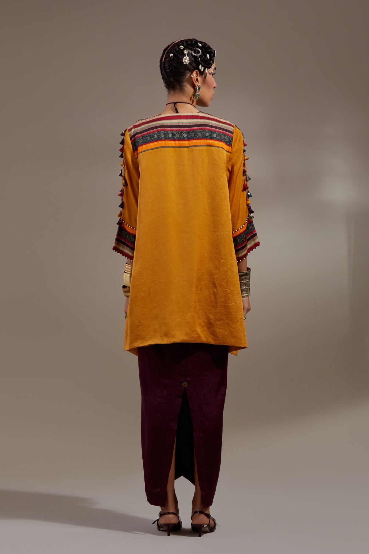Yellow Topaz Mitra Short Kurta