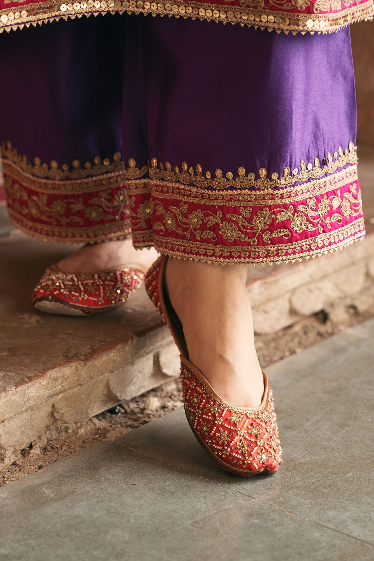 Sobia Purple Kurta Set