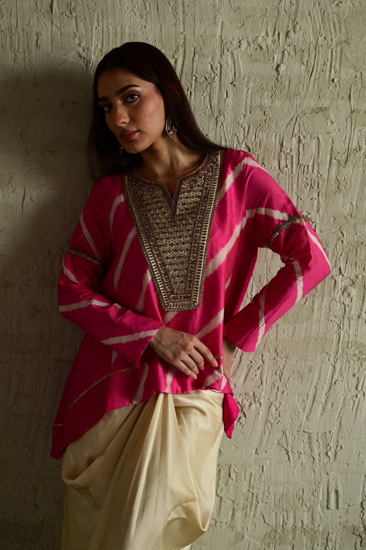 Pink Leheriya Shabana Set