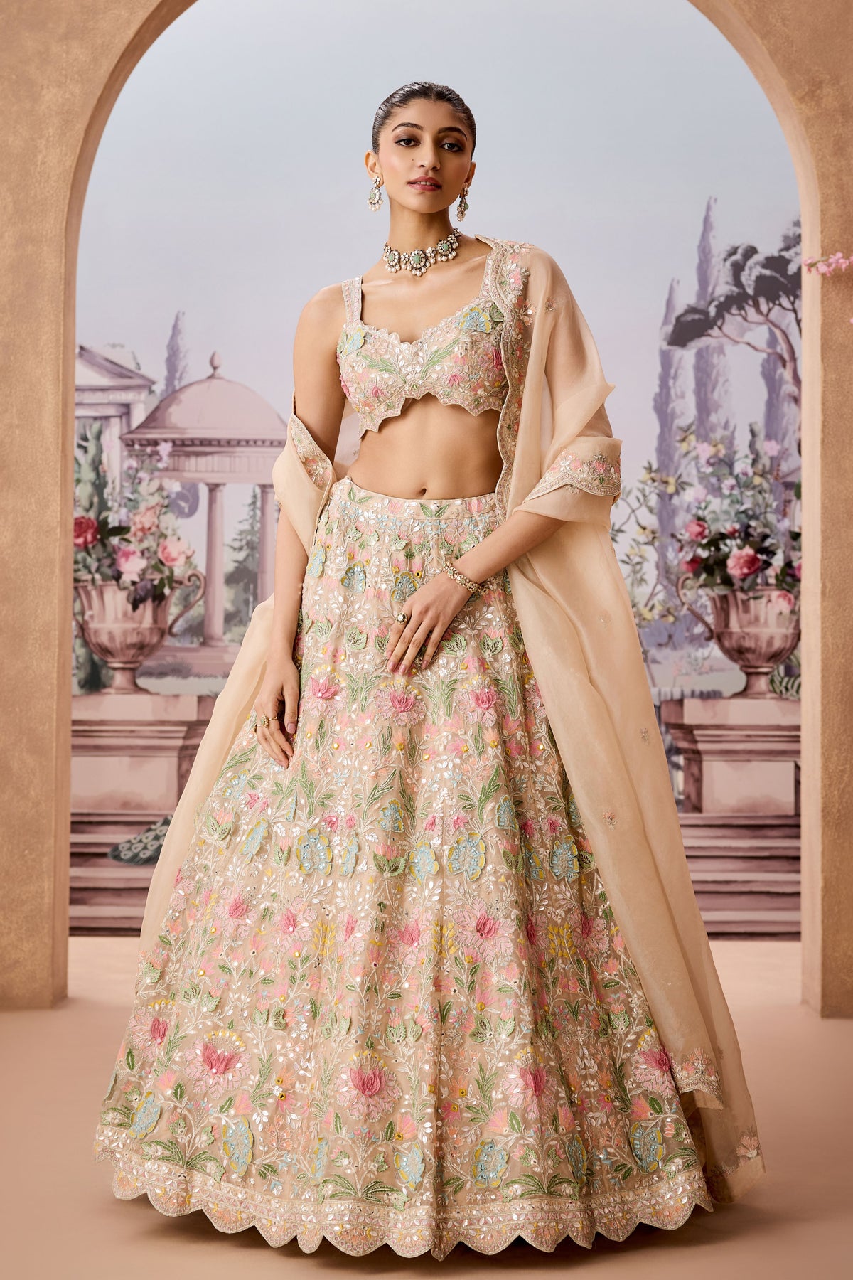 Mtb-pj 3d Lehenga Set