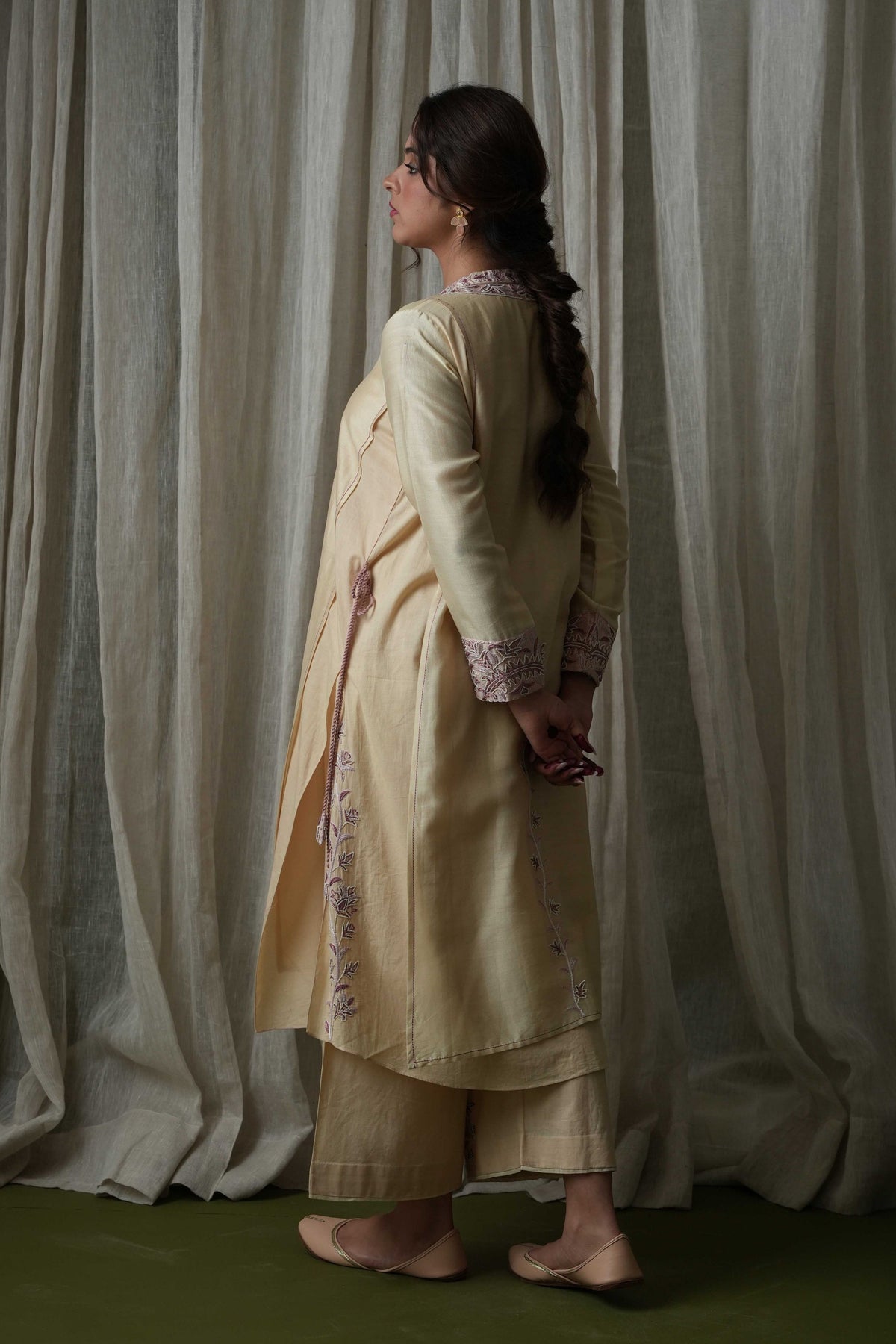 Beige Pallazo Set