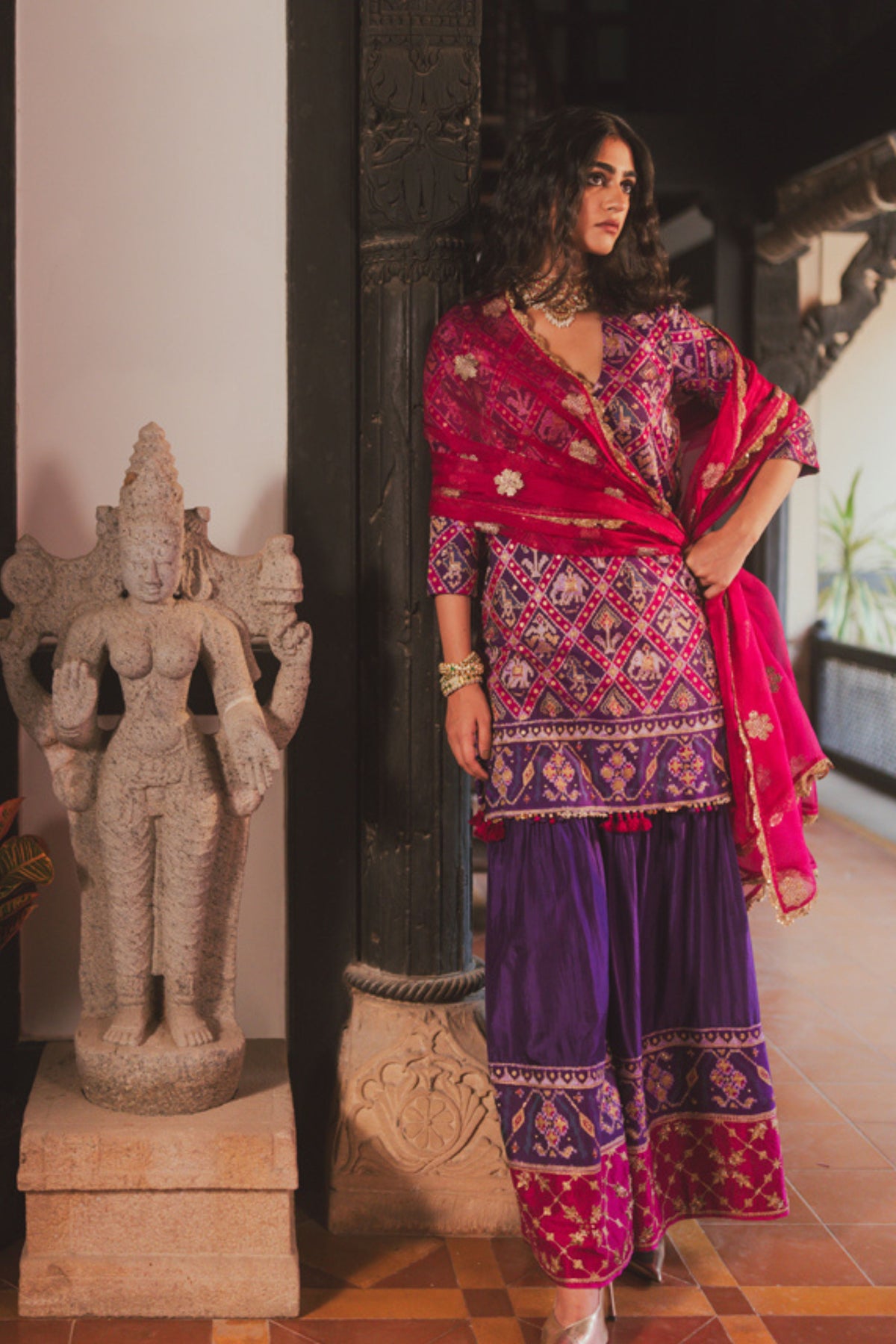 Ishita Purple Kurta Set