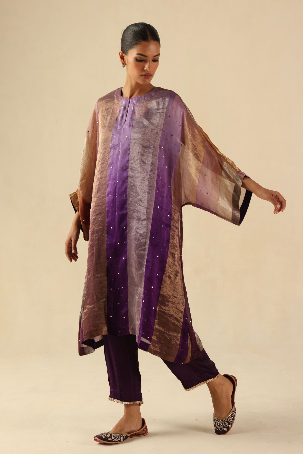 Purple Tabeer Kurta Set