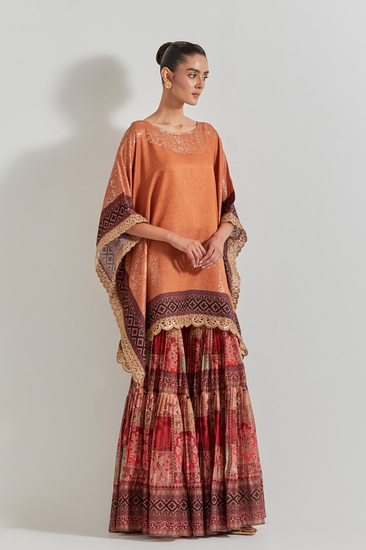 Sharara With Poncho