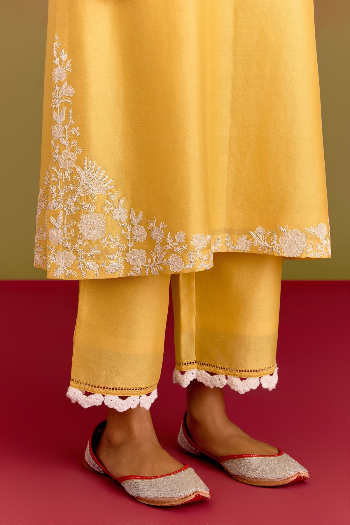 Yellow Dori Kurta Set