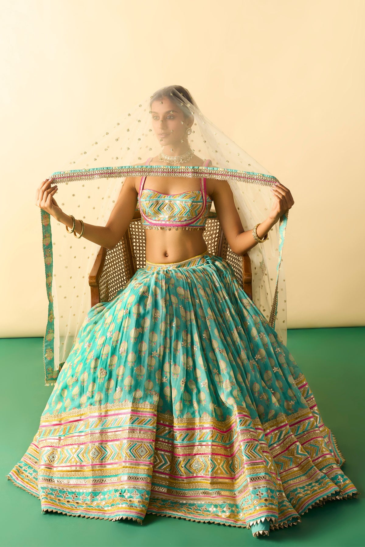Aqua Mannat Lehenga Set