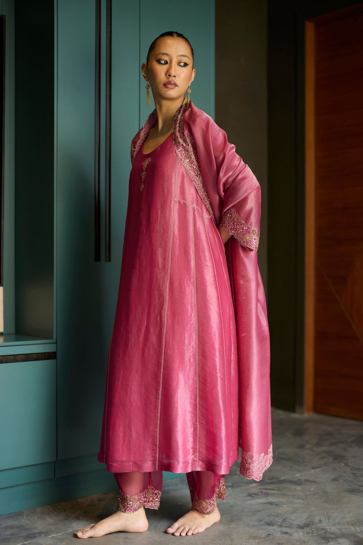 Pink Dhara Kurta Set