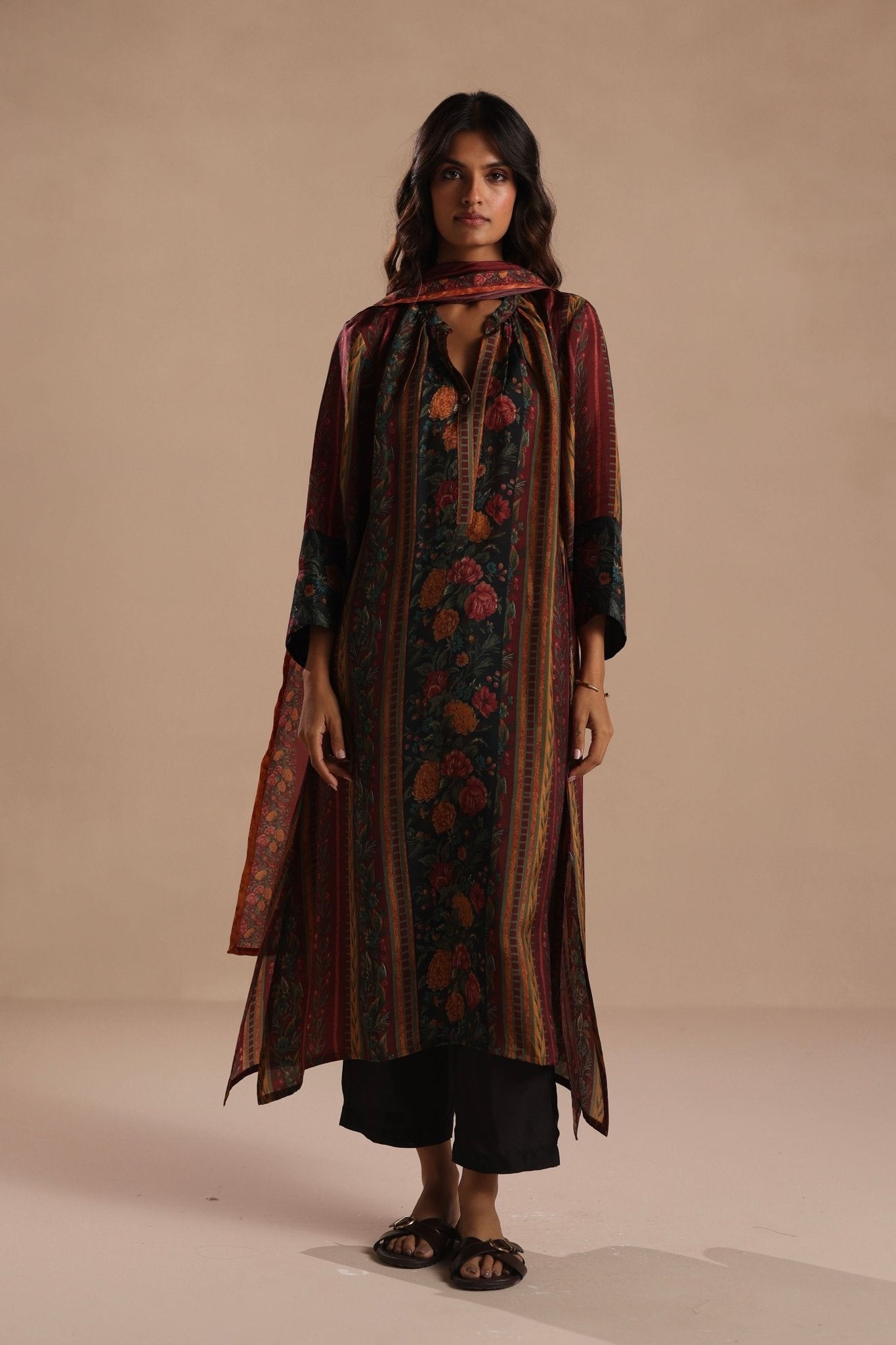 Auburn Dupatta - Roza Pret - Elahe