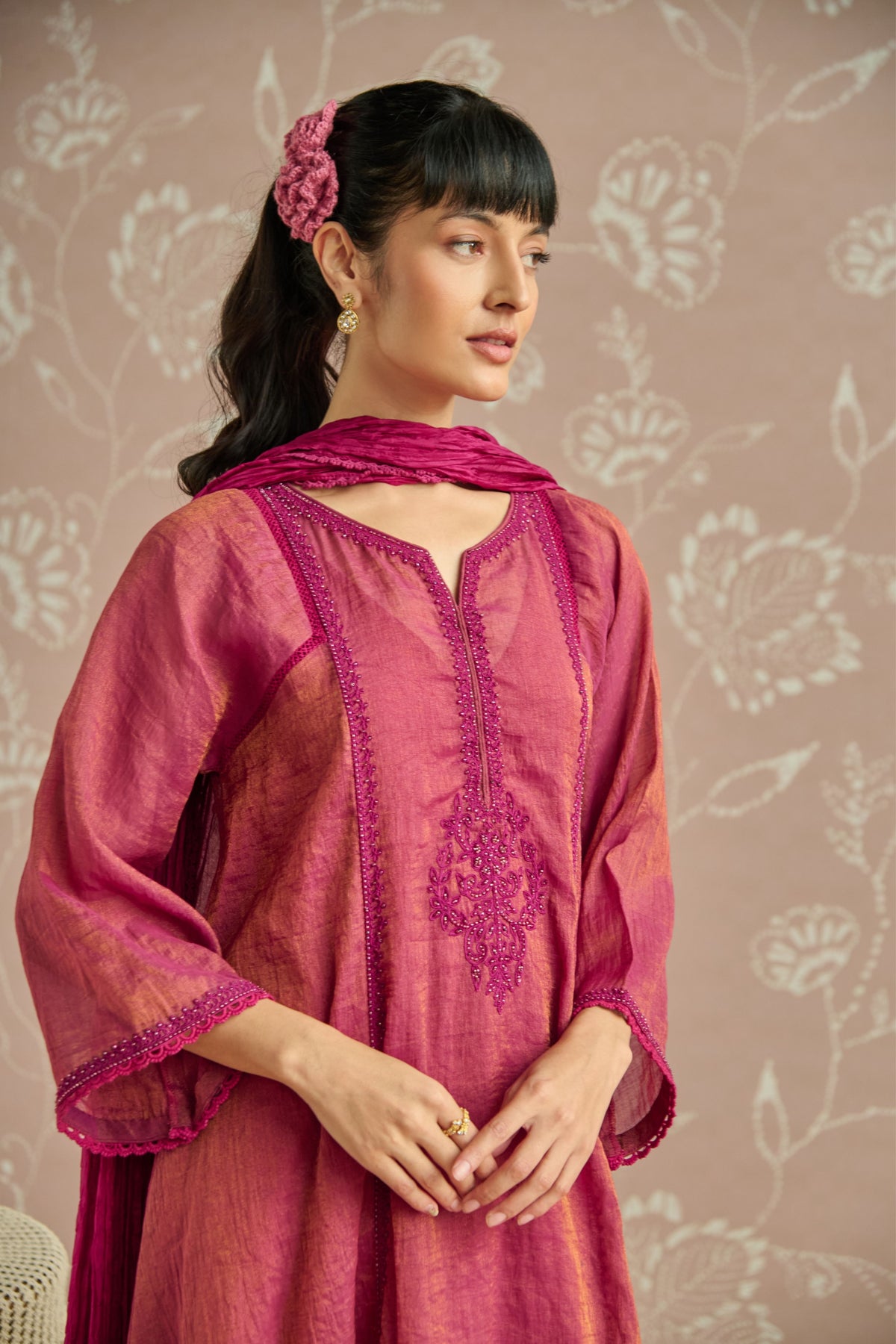 Magenta Tara Kurta Set