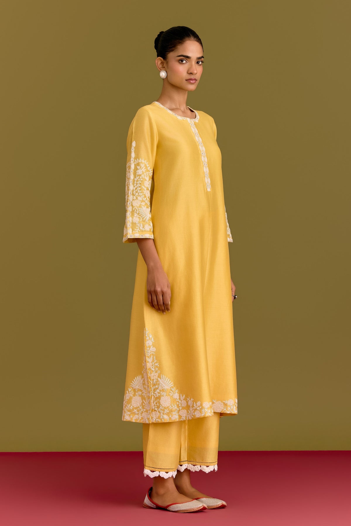 Yellow Dori Kurta Set