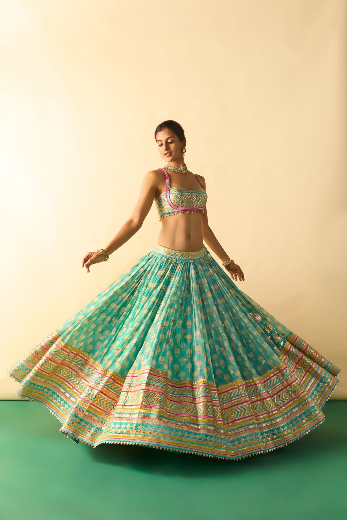 Aqua Mannat Lehenga Set