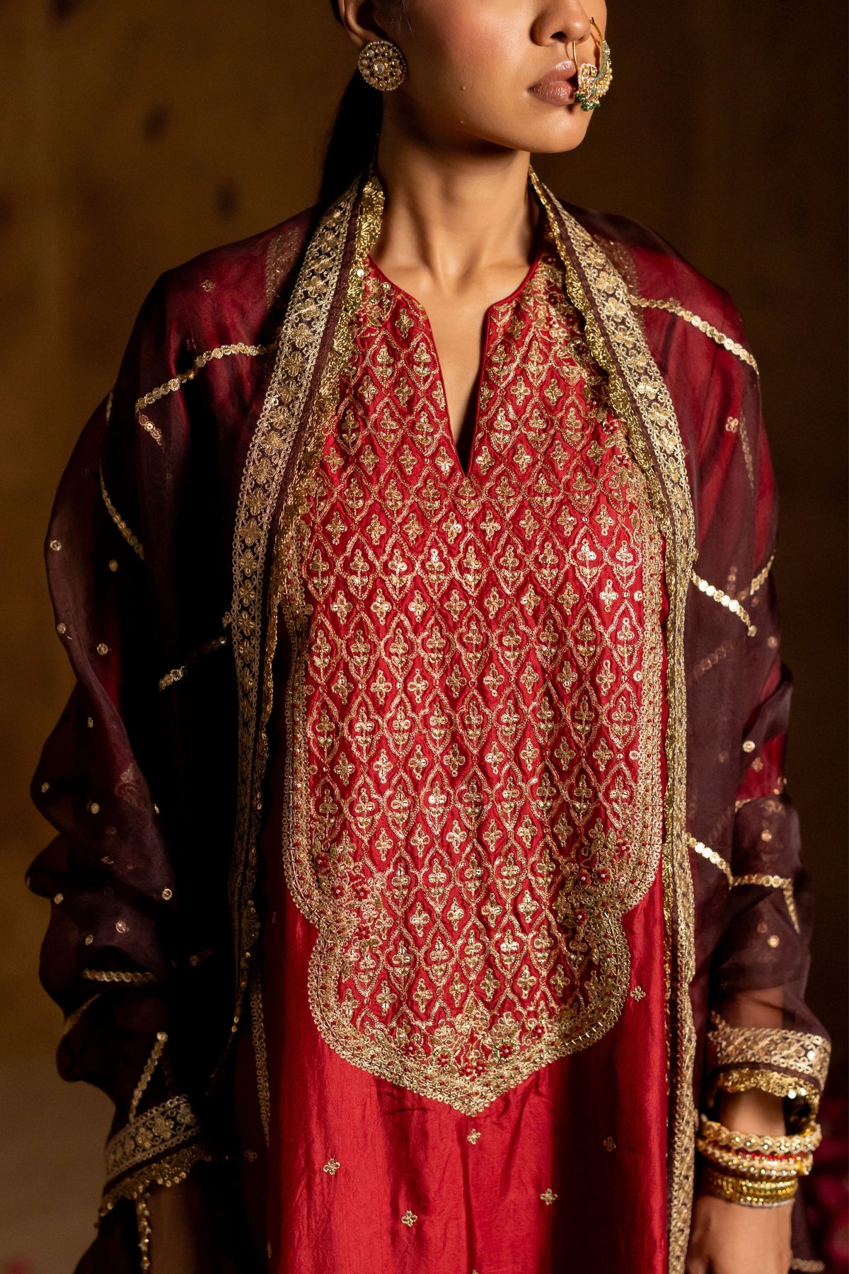 Mandakini Bandhani Brocade Set
