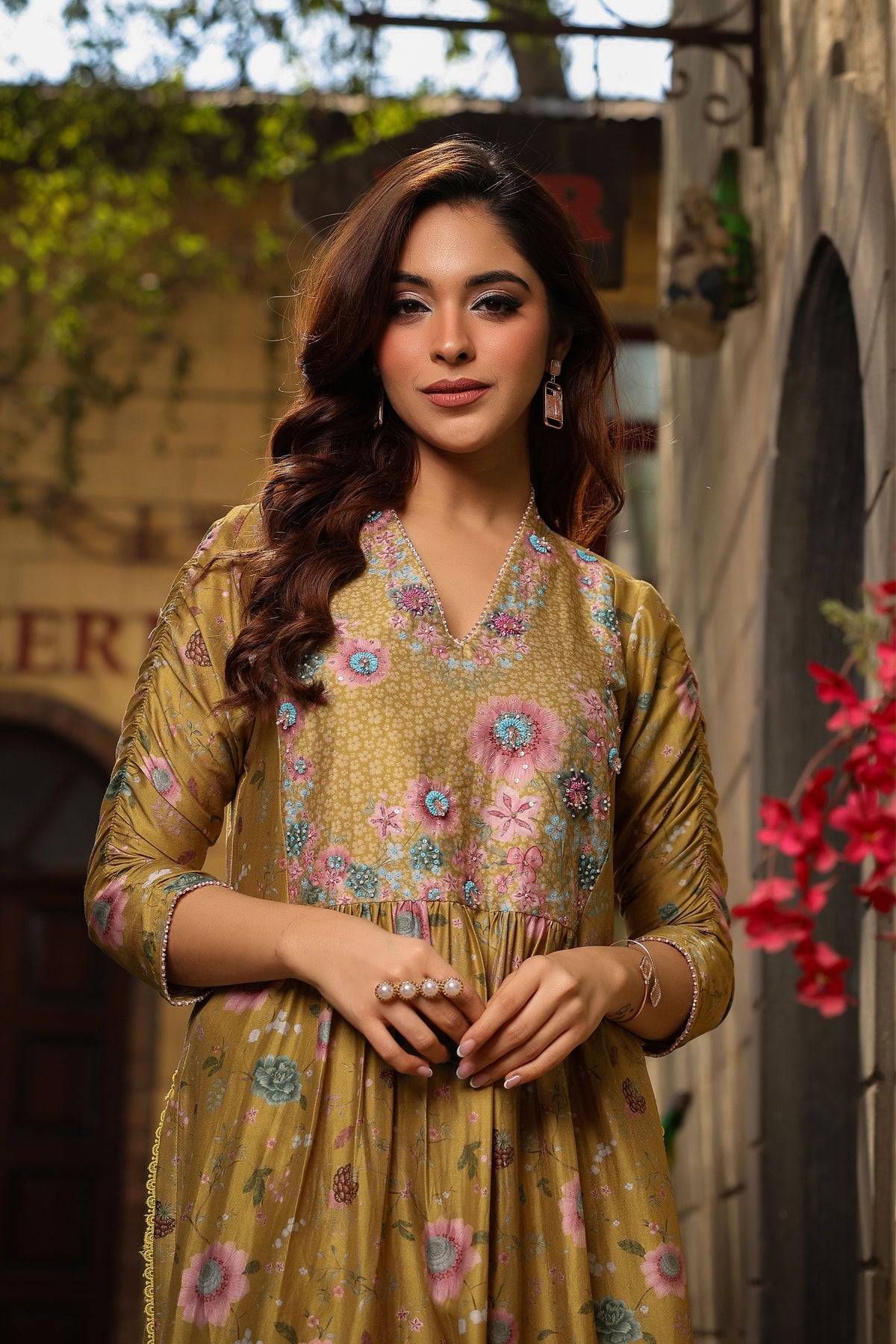 Mughal Frockstyle in Yellow