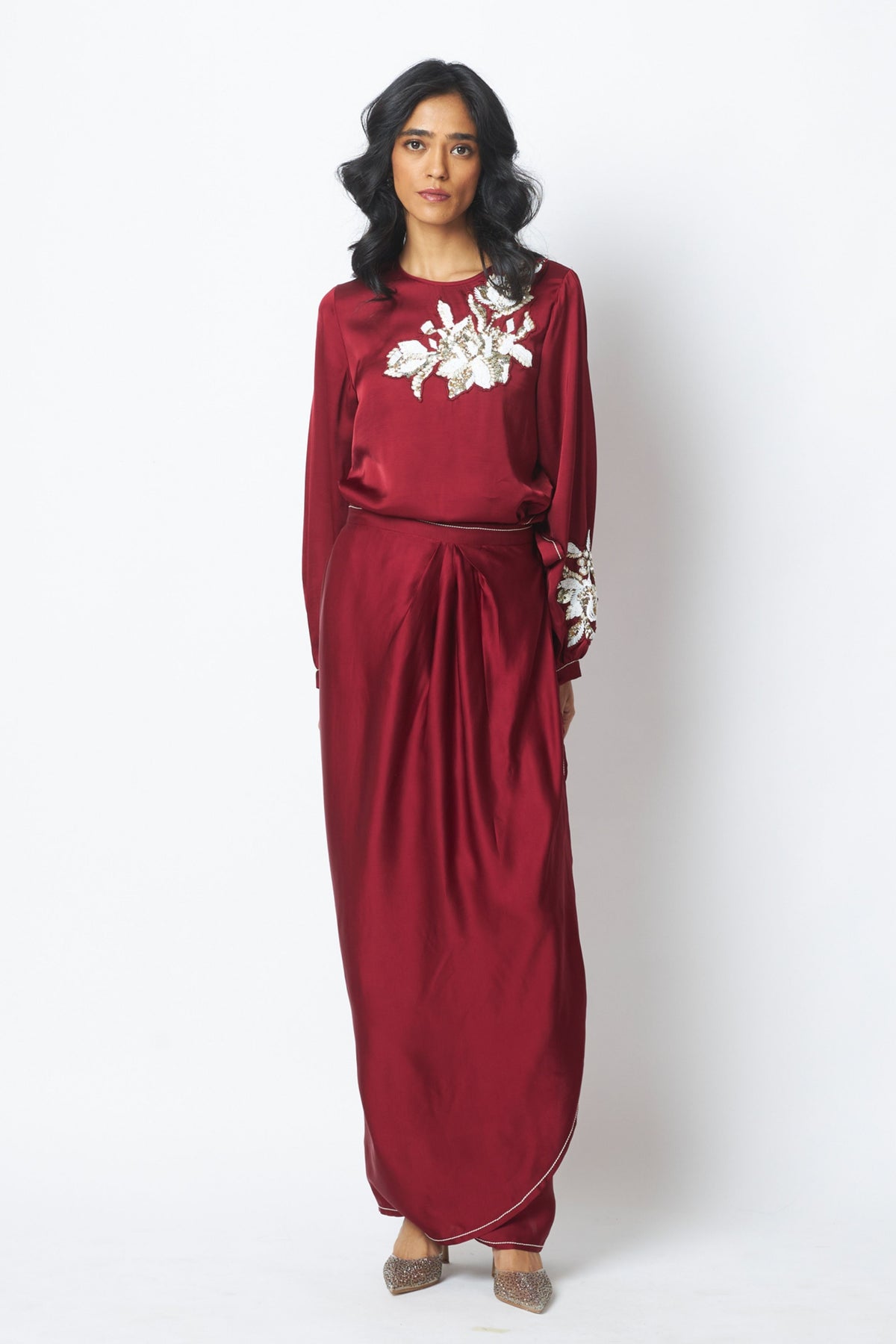 Cathy Draped Skirt Set