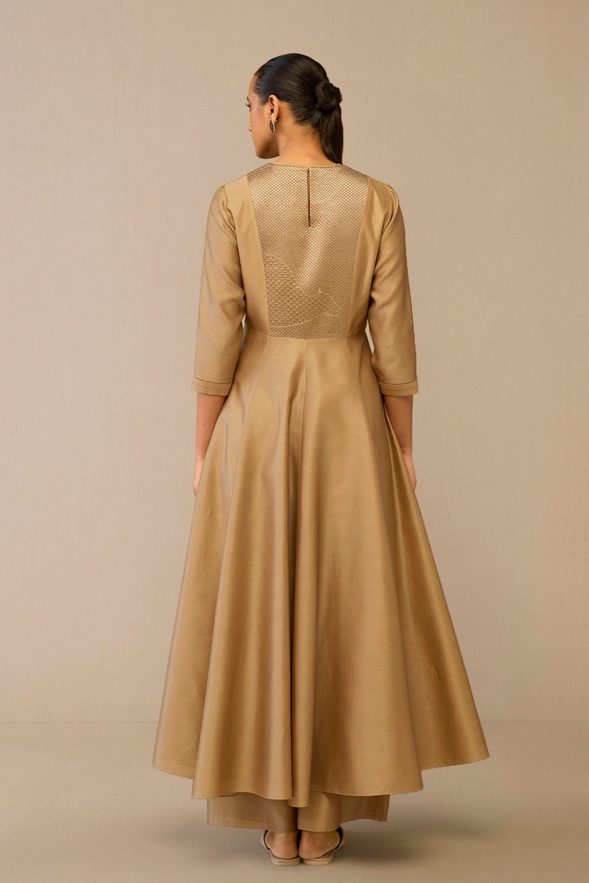 Beige Dilana Kurta Set