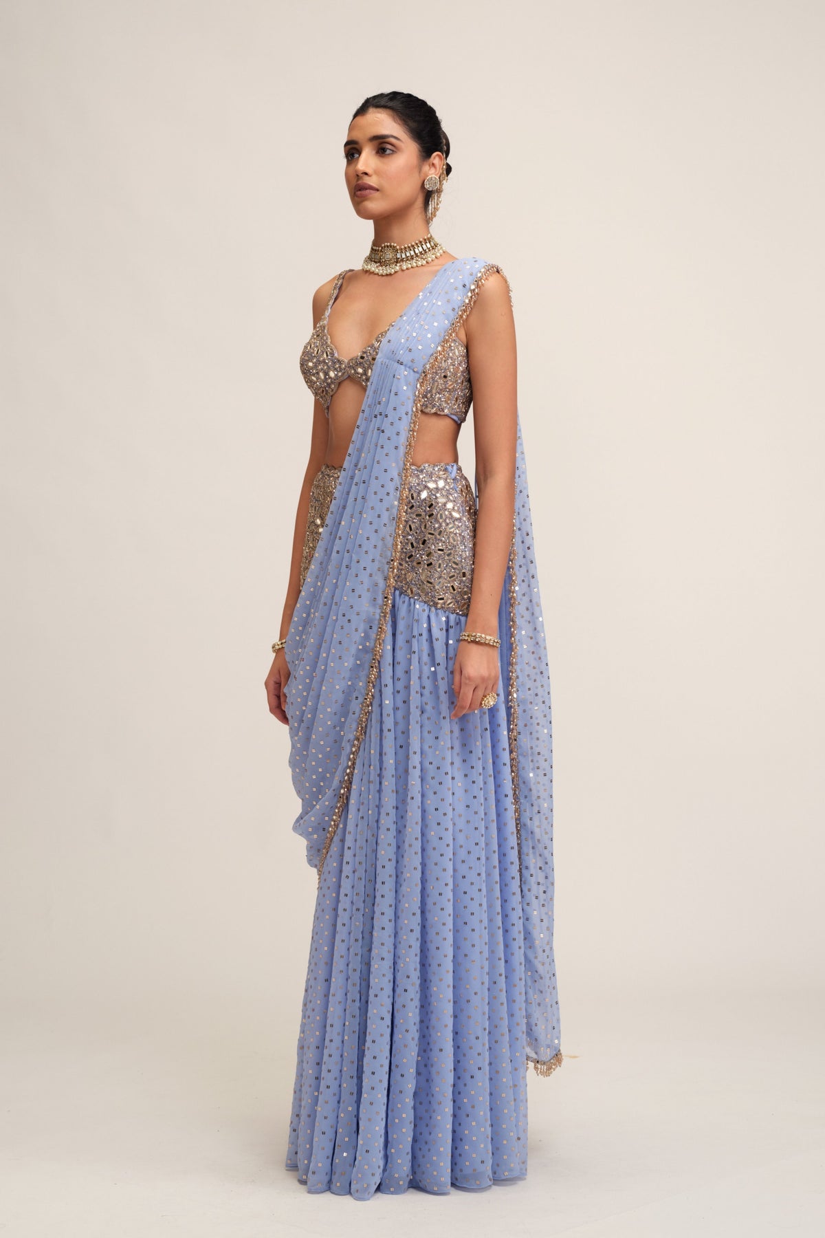 Dew Draped Saree Set