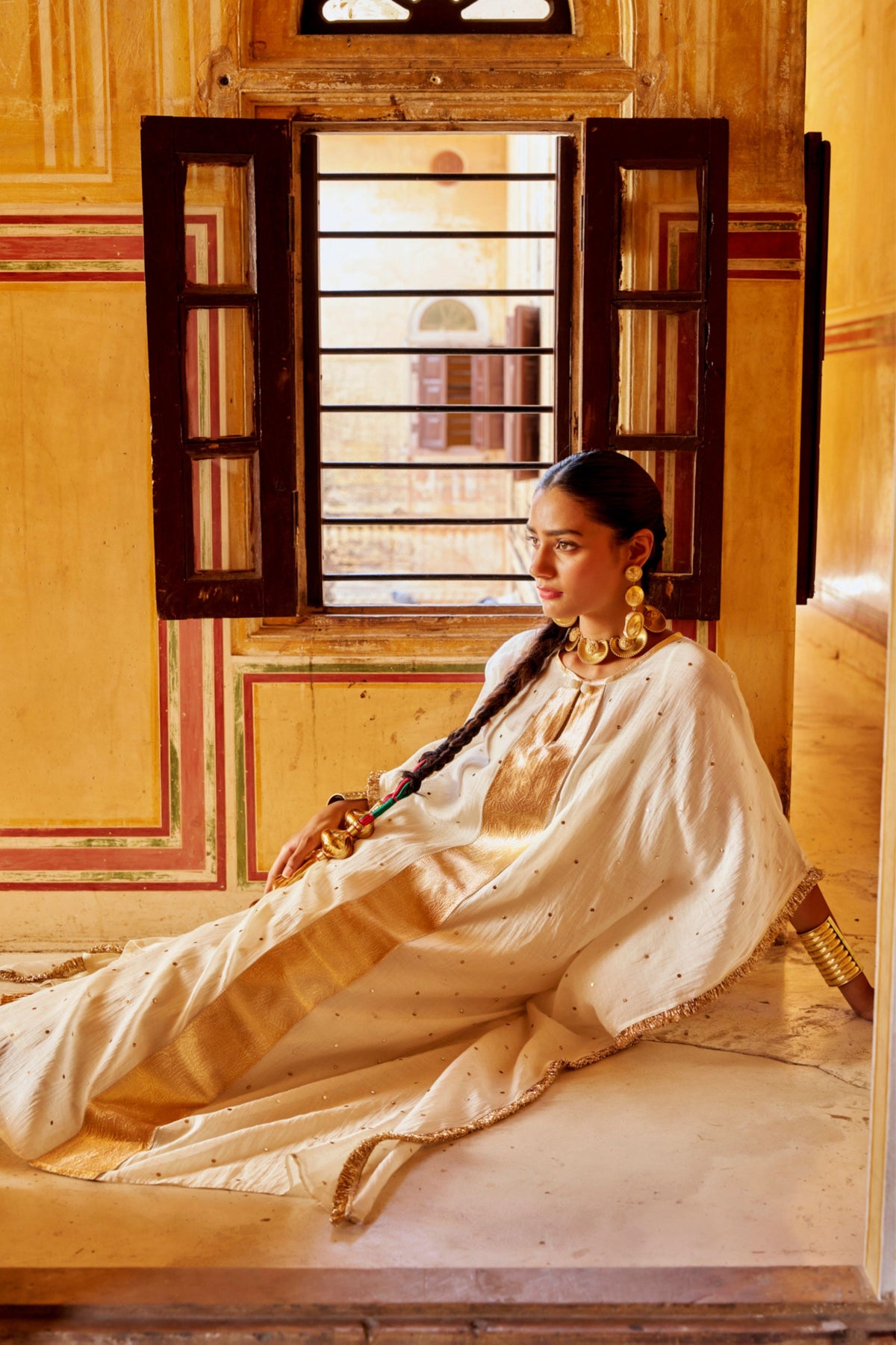 Ivory Kaftan Set