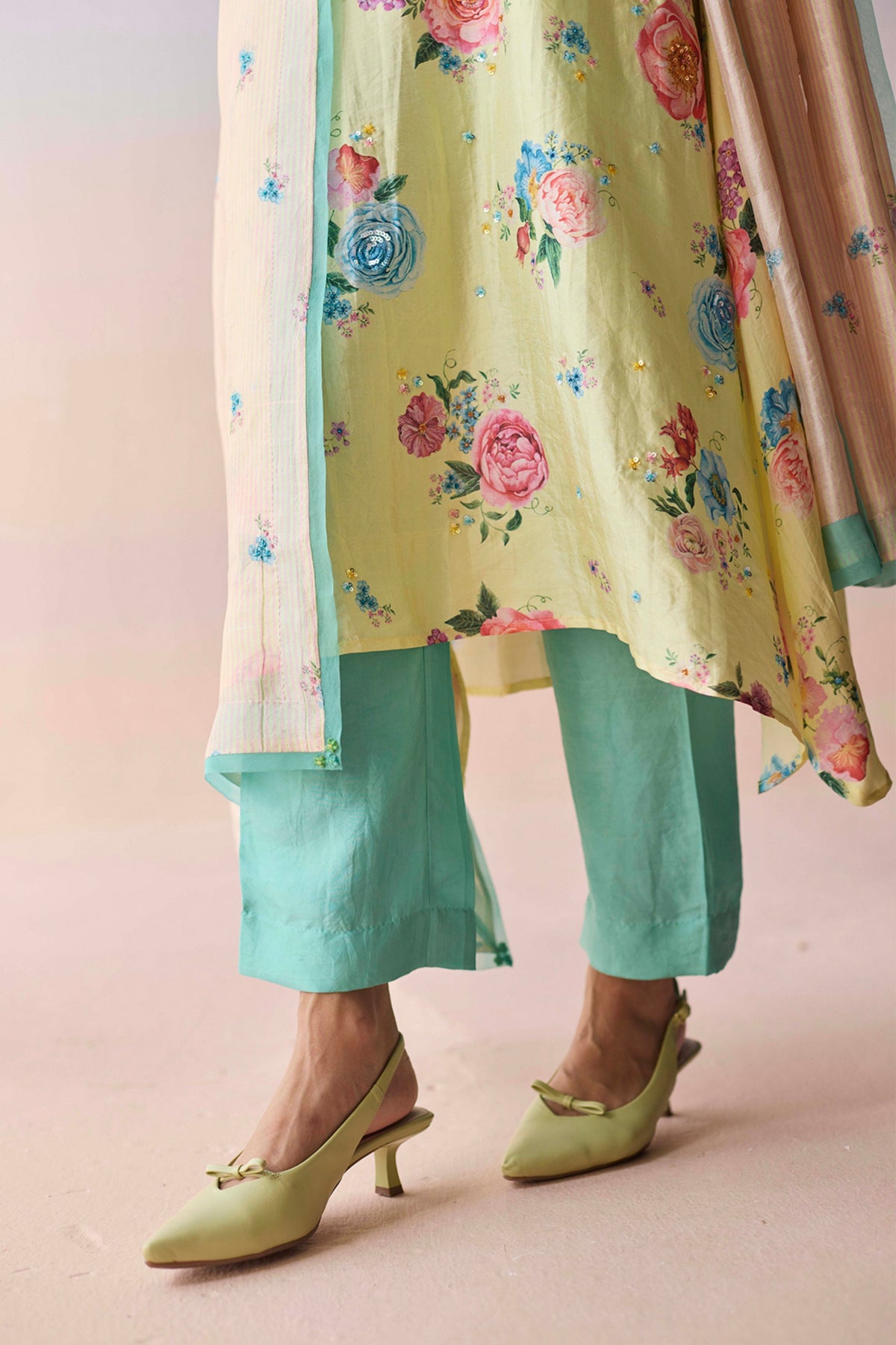 Kindred Petals Yellow Kurta and Pants