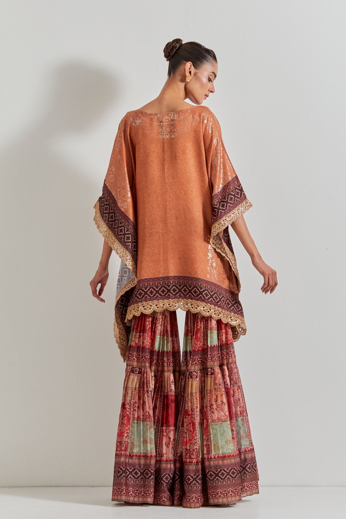 Sharara With Poncho