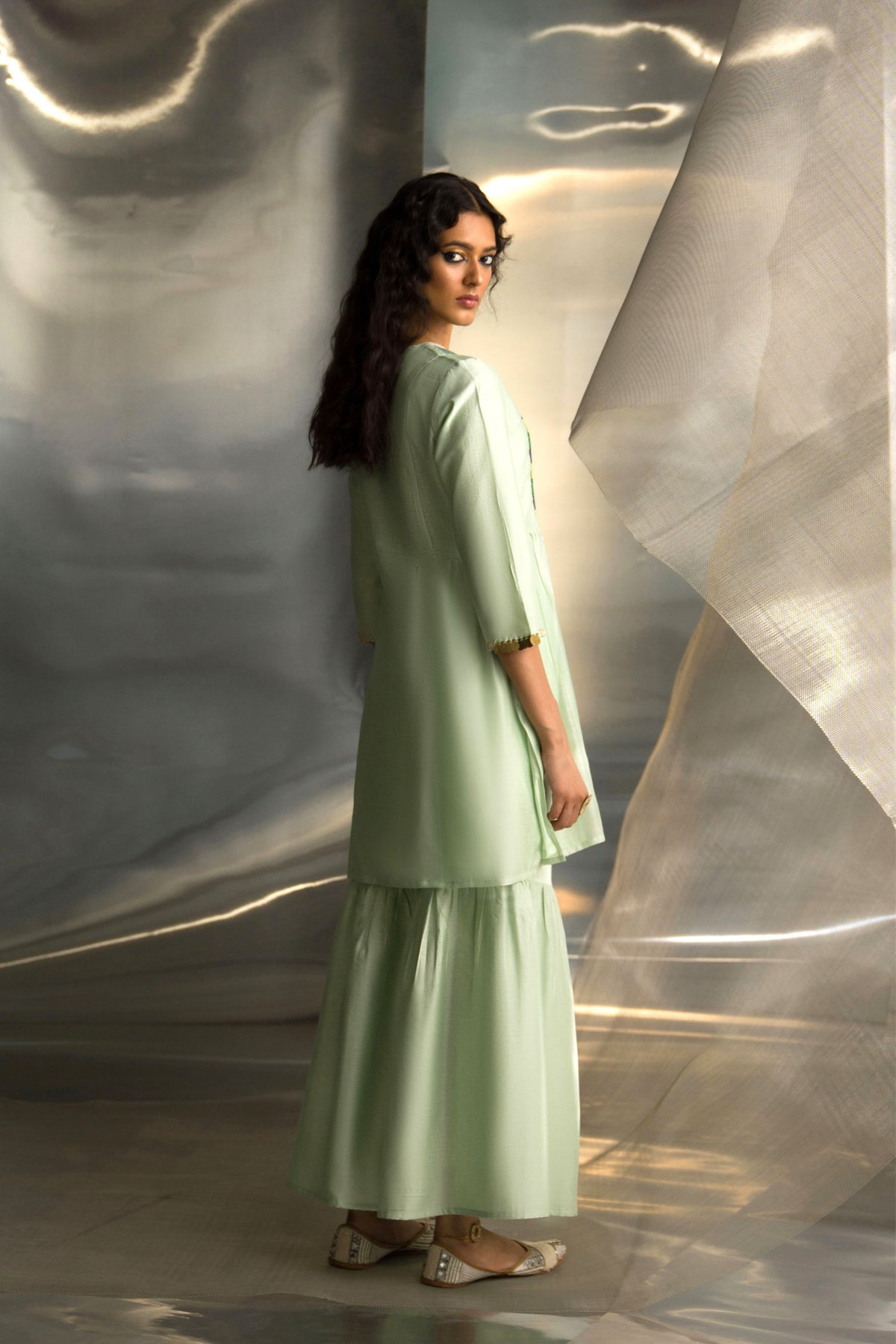 Artisty Embroidered Sharara Set