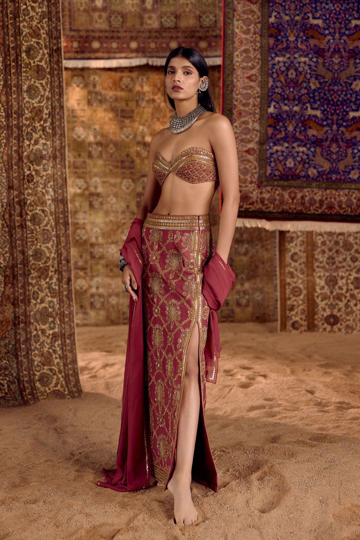 Afsan E Zar Skirt Set