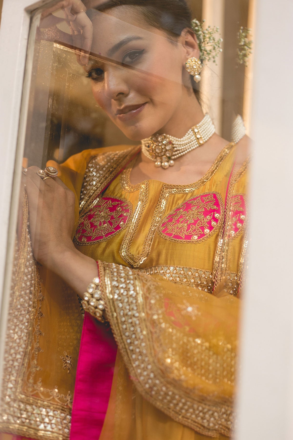 Mustard Kurta Set