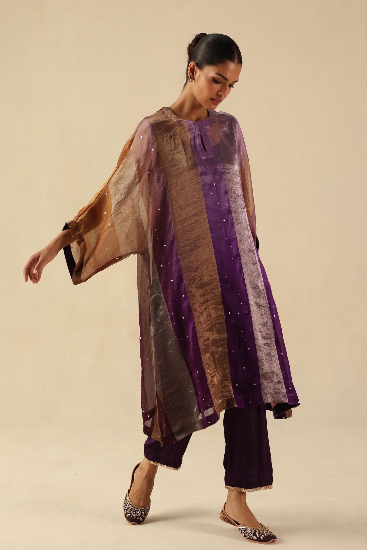 Purple Tabeer Kurta Set