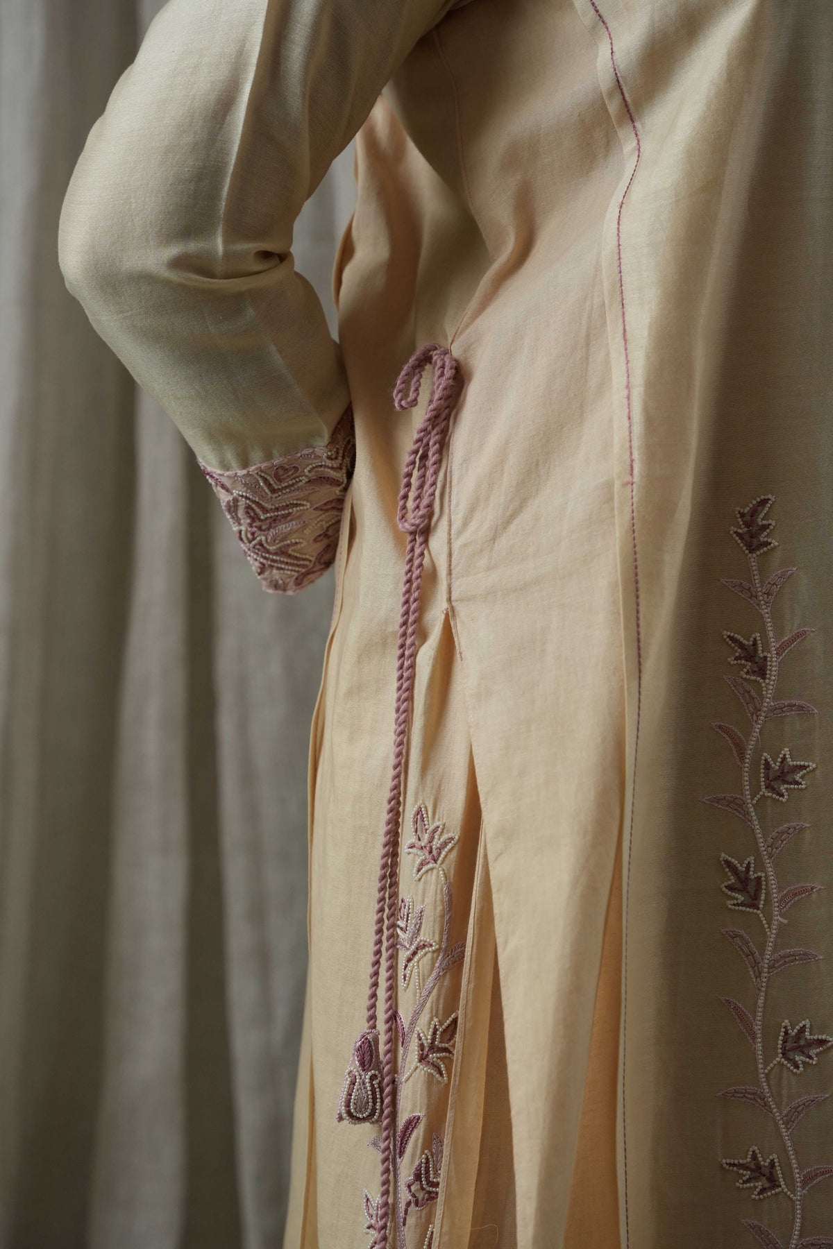 Beige Pallazo Set