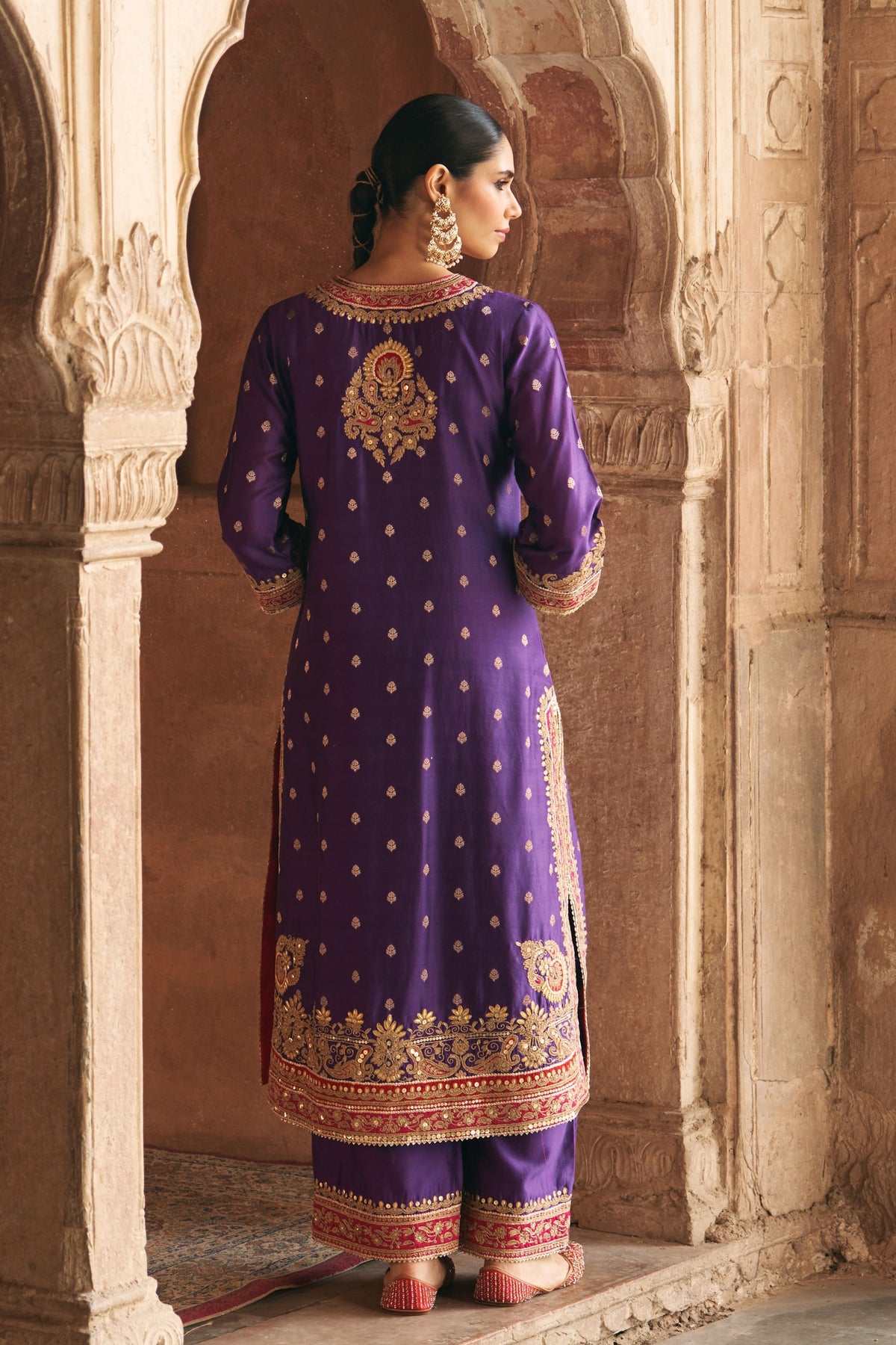 Sobia Purple Kurta Set