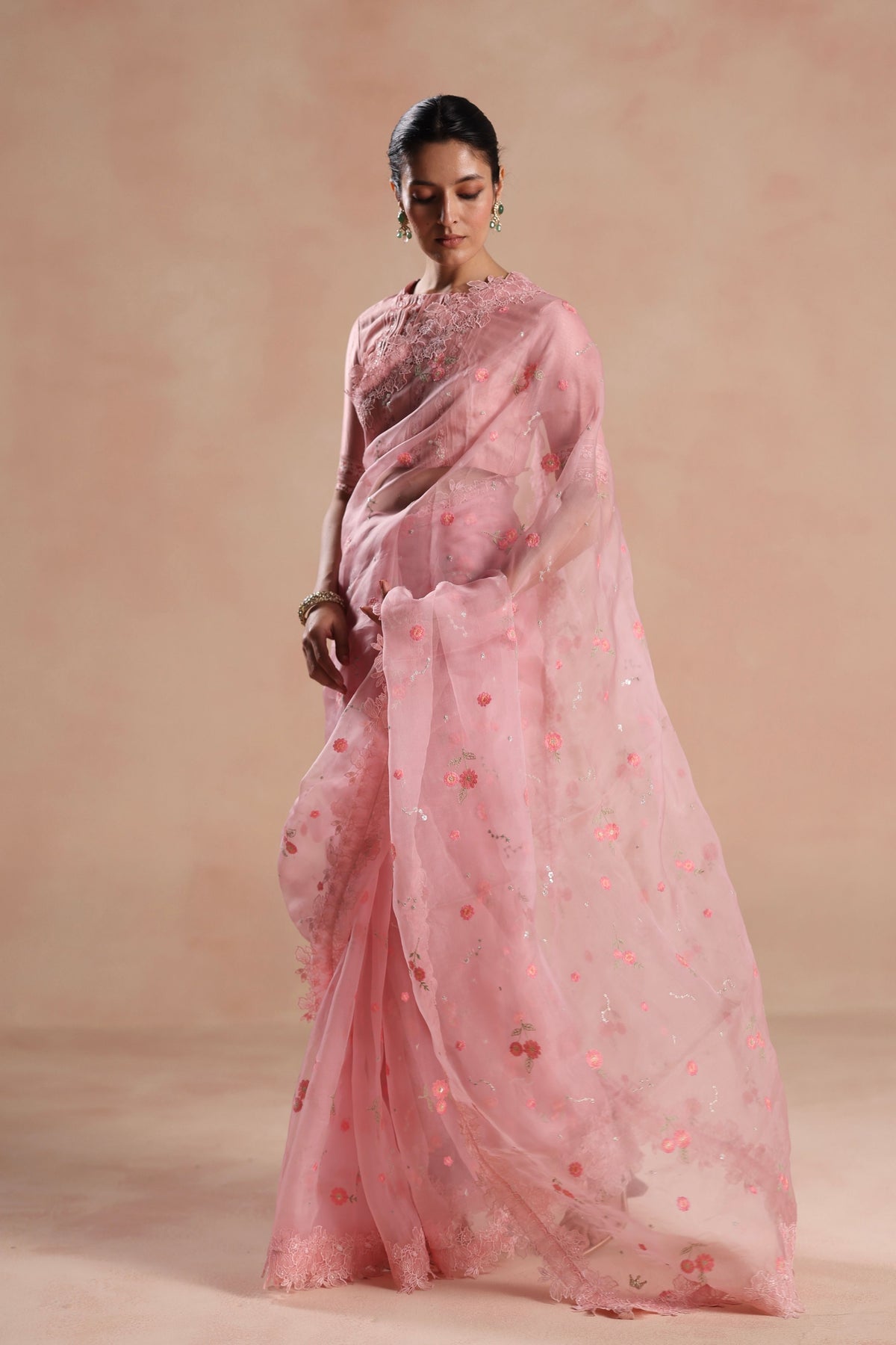 Shiloh Pink Saree