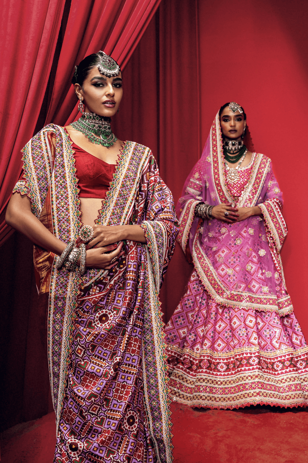 Lilac Patola Saree