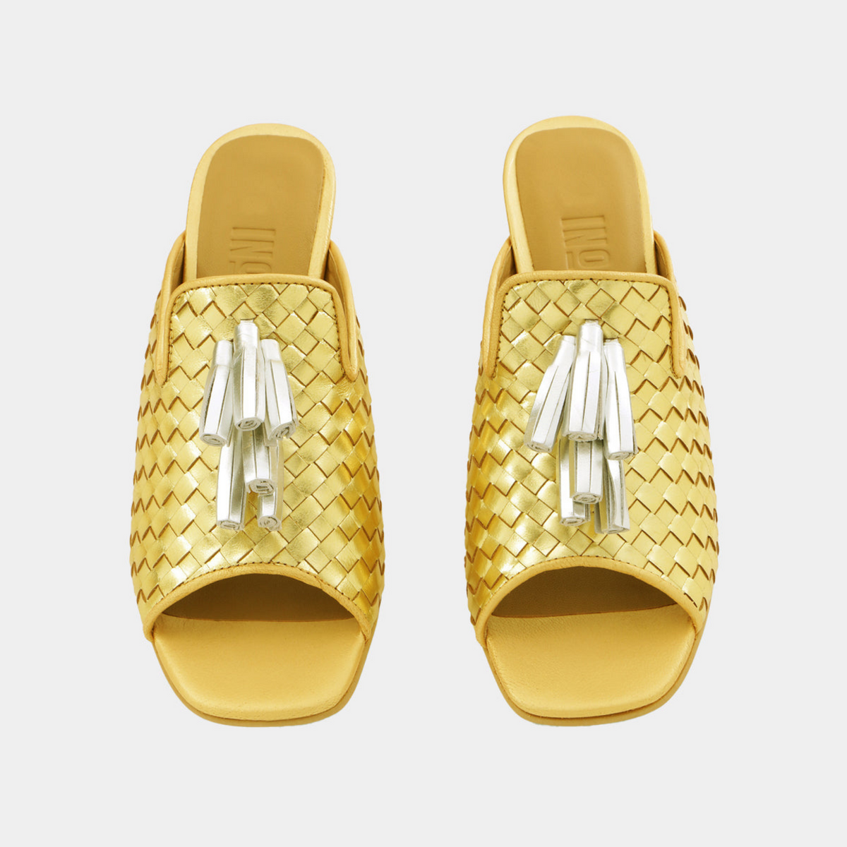 Golden Monica Heels