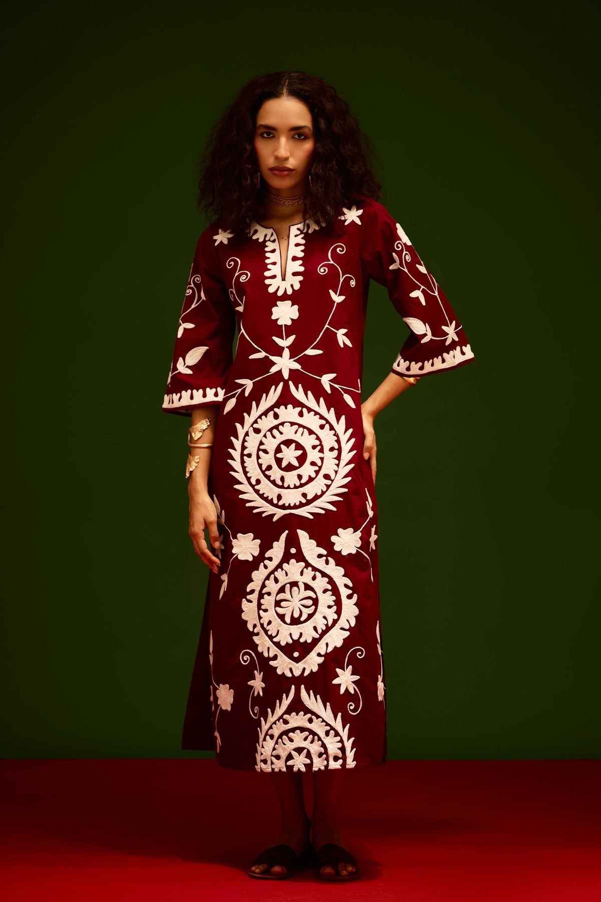 Burgundy Maxi Dress