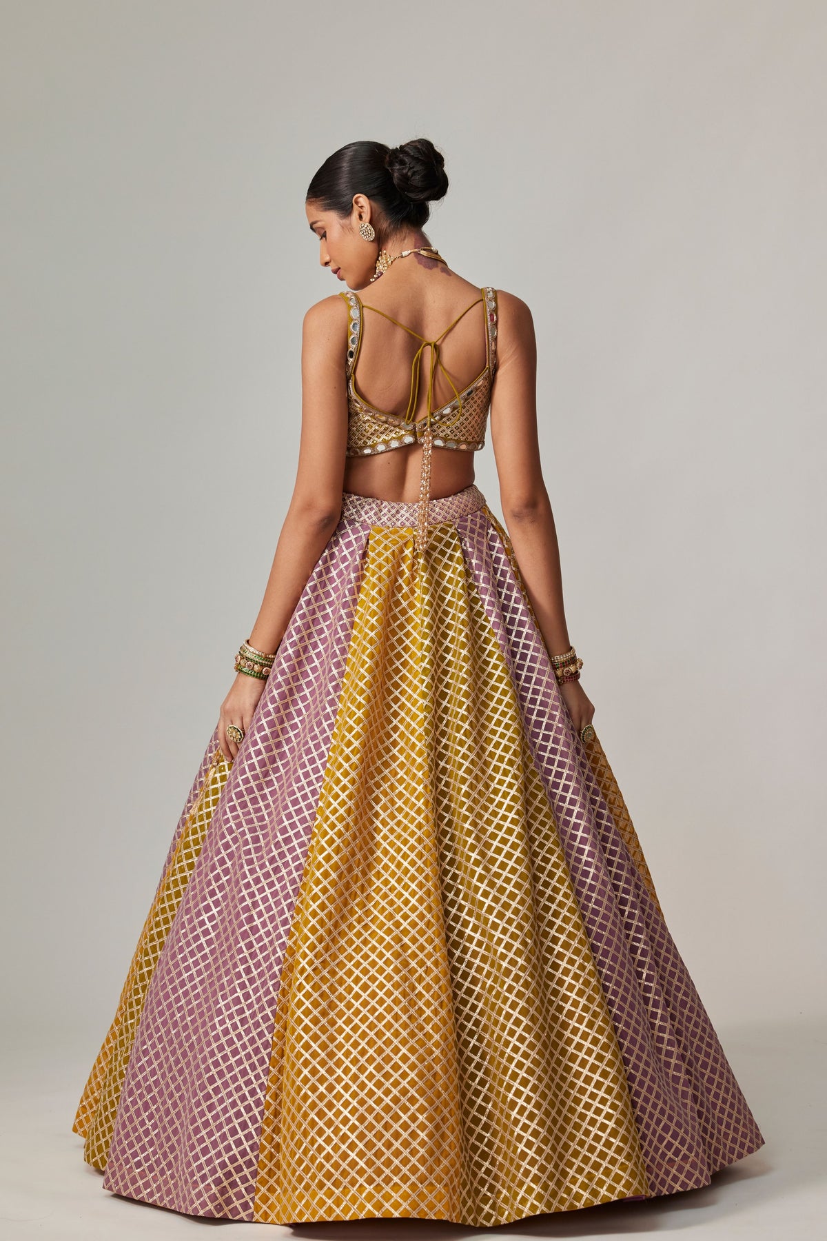 Mustard Multicolor Lehenga Set