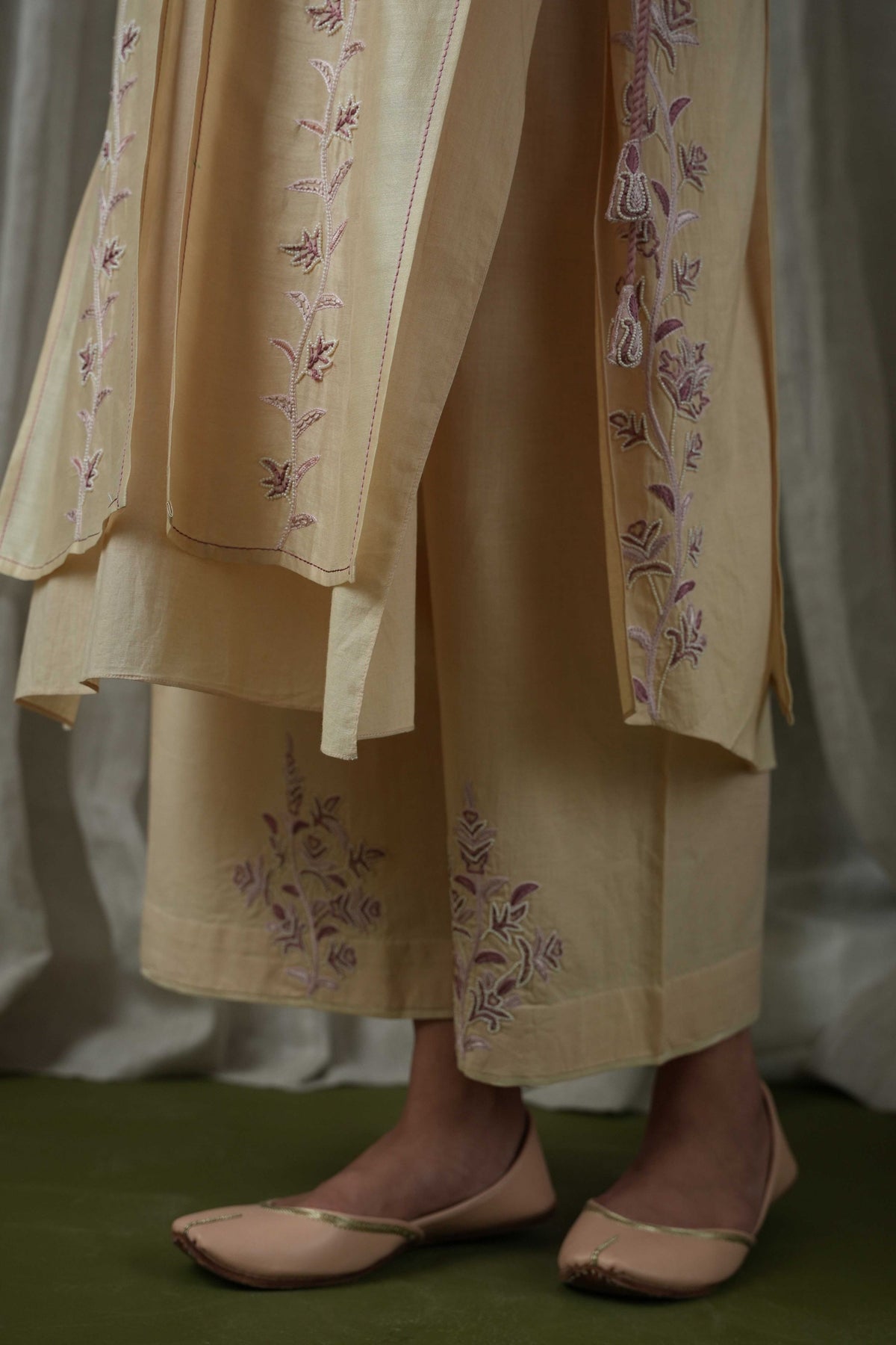 Beige Pallazo Set