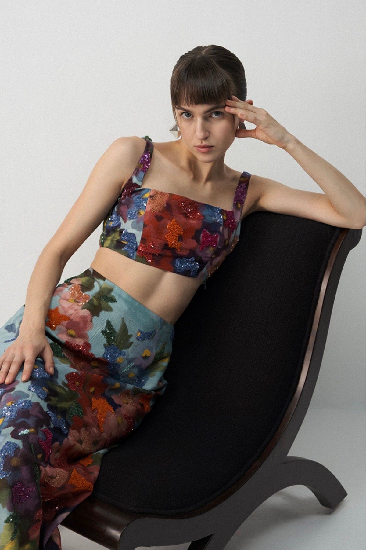 Darlington Embroidered Blouse and Skirt