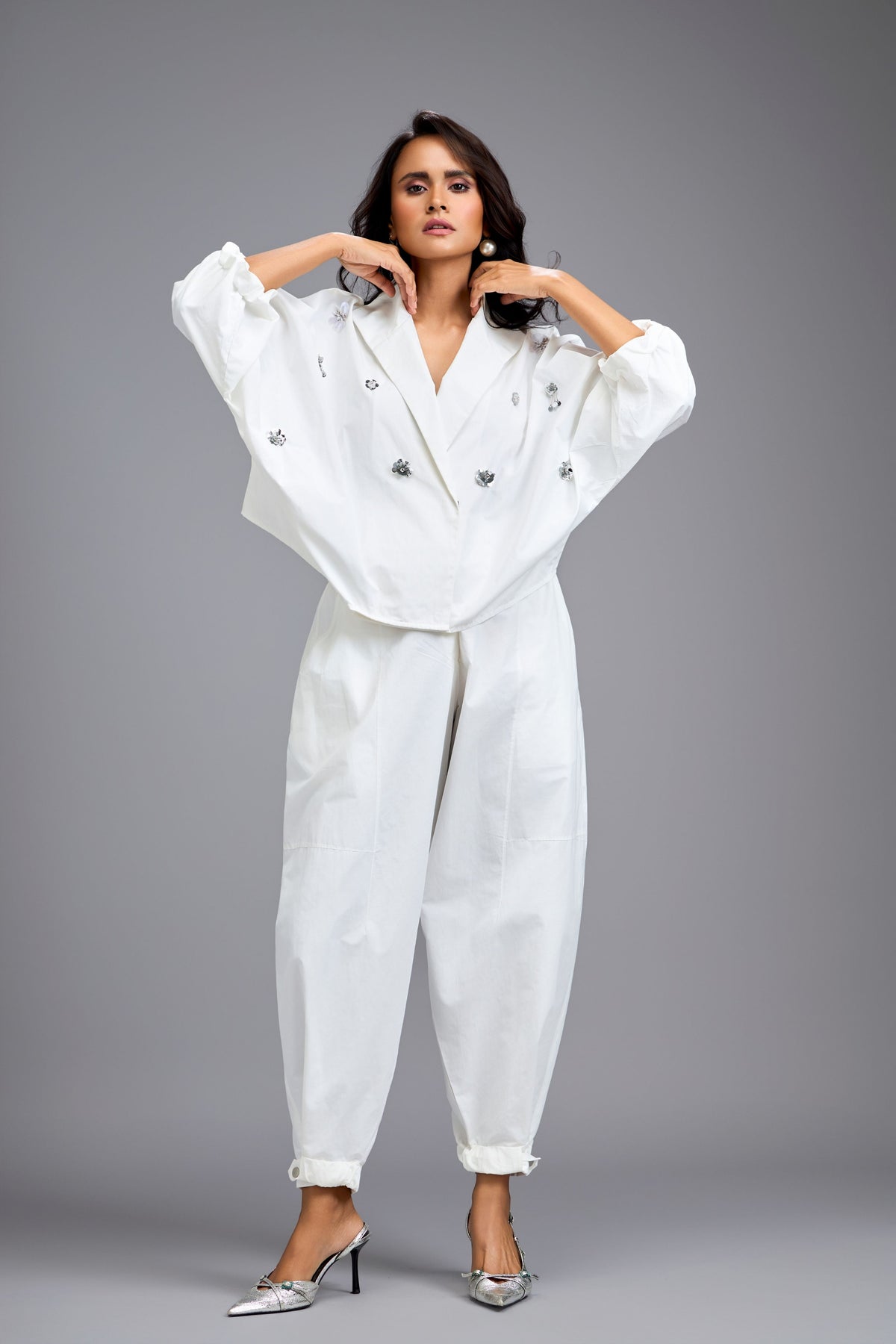 Wrap Around Tapered Blazer Set